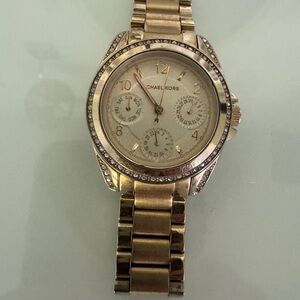 Michael Kors Blair Gold Chronograph Watch